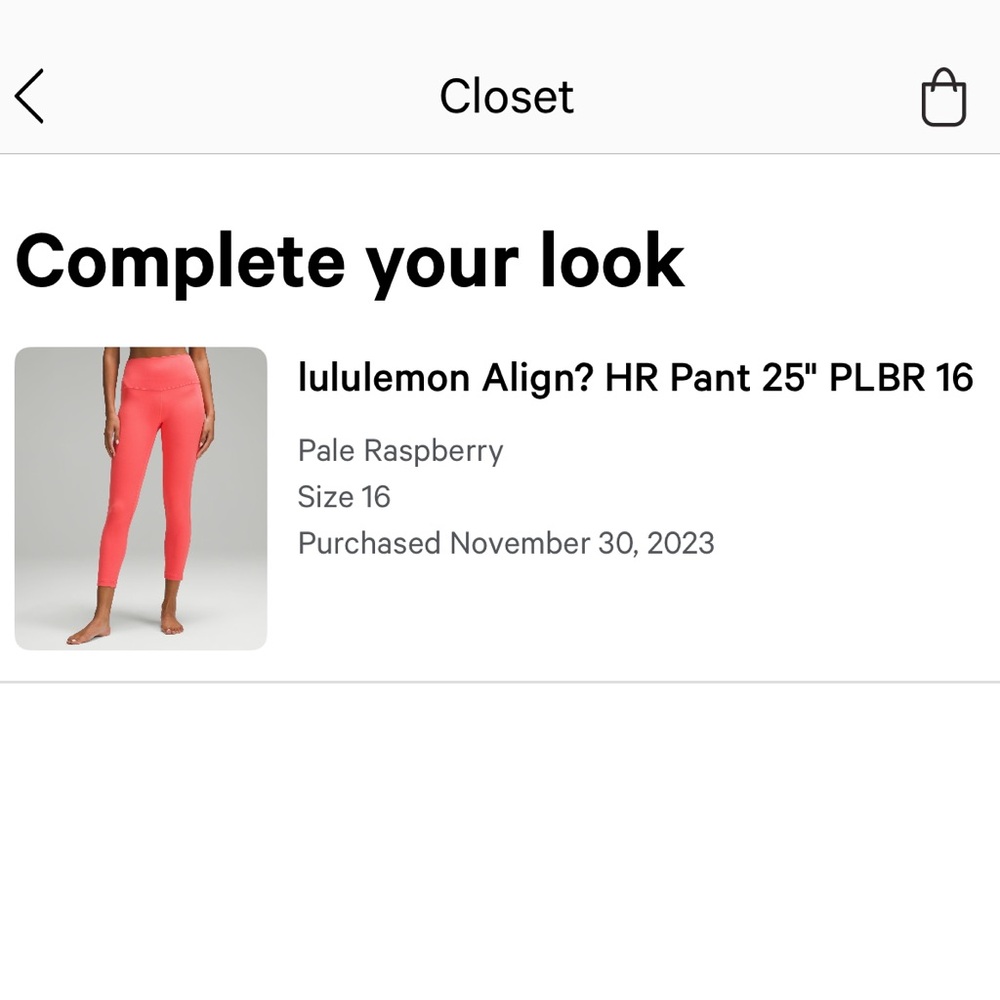 Lululemon Align High Rise Pant - Picture 2 of 4